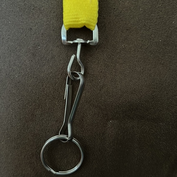 Kellogg’s Corn Pops cereal Lanyard key chain, yellow with red print New - Picture 9 of 16